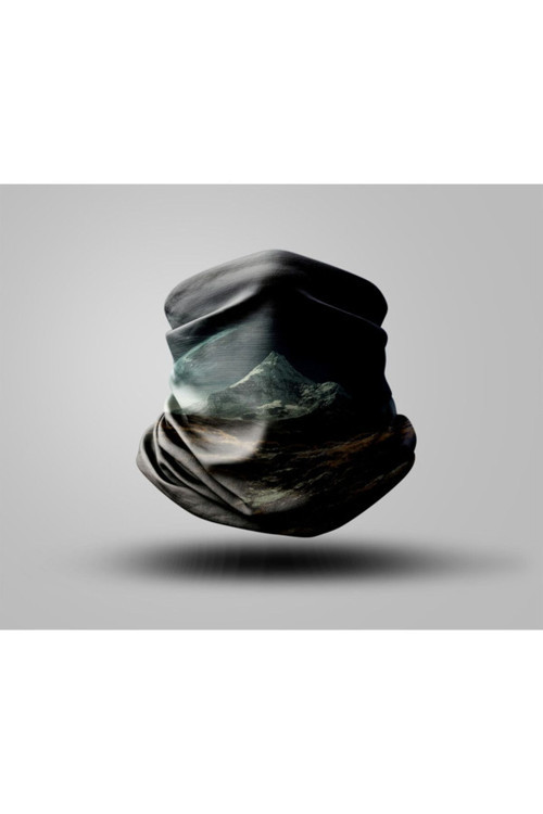 Dağ Tasarımlı Motorcu Buff Maske Outdoor Boyunluk Unisex Bandana