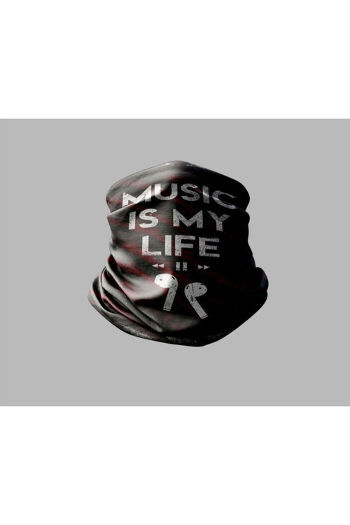 Yazı Tasarımlı Motorcu Buff Maske Outdoor Boyunluk Unisex Bandana