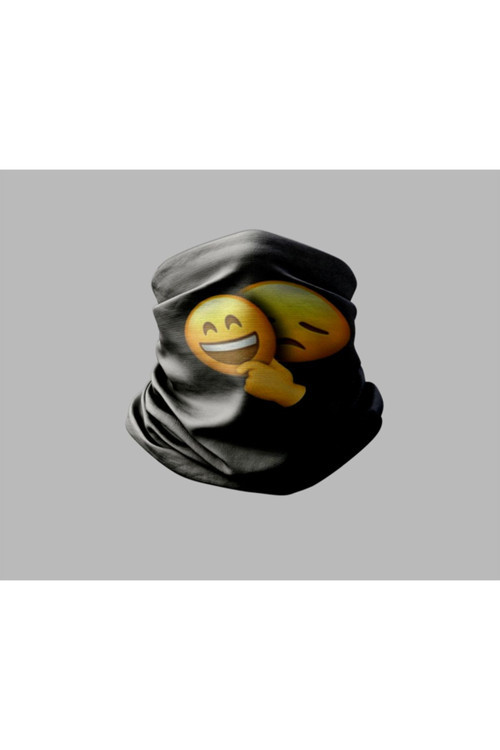Smile Tasarımlı Motorcu Buff Maske Outdoor Boyunluk Unisex Bandana