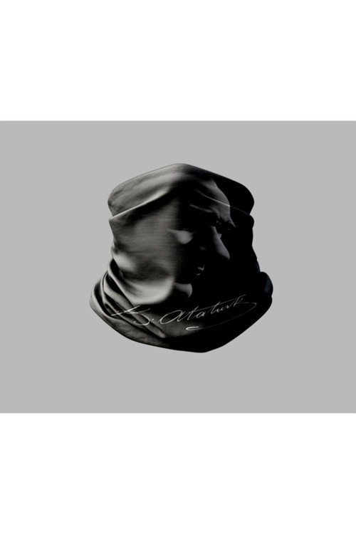 Atatürk Tasarımlı Motorcu Buff Maske Outdoor Boyunluk Unisex Bandana