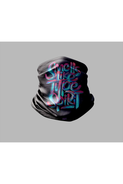 Yazı Tasarımlı Motorcu Buff Maske Outdoor Boyunluk Unisex Bandana