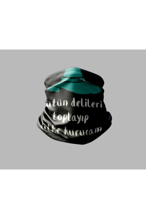 Duvar Yazısı Tasarımlı Motorcu Buff Maske Outdoor Boyunluk Unisex Bandana