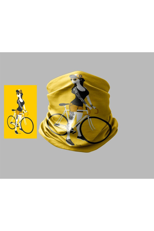Bisiklet Tasarımlı Motorcu Çok Amaçlı Outdoor Boyunluk Unisex Bandana
