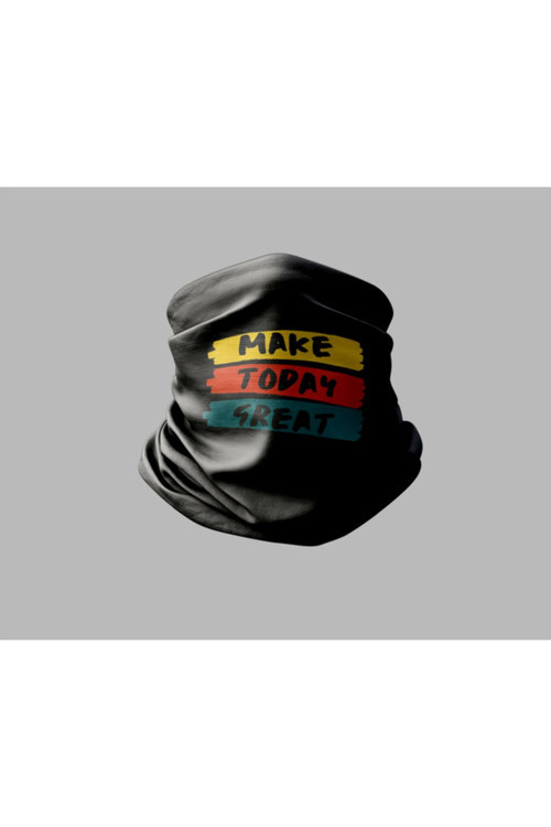 Yazı Tasarımlı Motorcu Buff Maske Outdoor Boyunluk Unisex Bandana