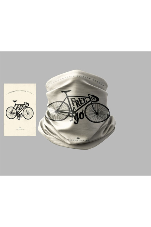 Bisiklet Tasarımlı Motorcu Çok Amaçlı Outdoor Boyunluk Unisex Bandana