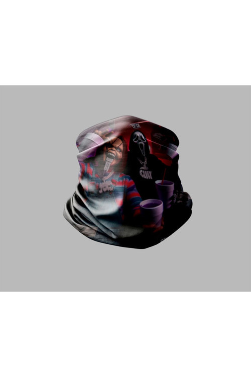 5D Karakter Tasarımlı Motorcu Buff Maske Outdoor Boyunluk Unisex Bandana