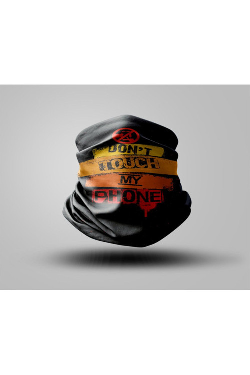 Yazı Tasarımlı Motorcu Buff Maske Outdoor Boyunluk Unisex Bandana