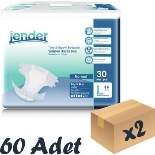 Large Büyük Boy Belbantlı Hasta Bezi 30 lu 2 Paket / 60 Adet