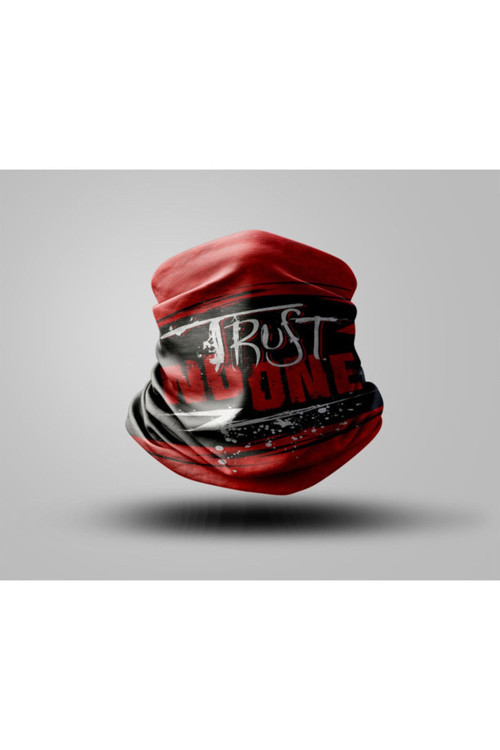 Yazı Tasarımlı Motorcu Buff Maske Outdoor Boyunluk Unisex Bandana