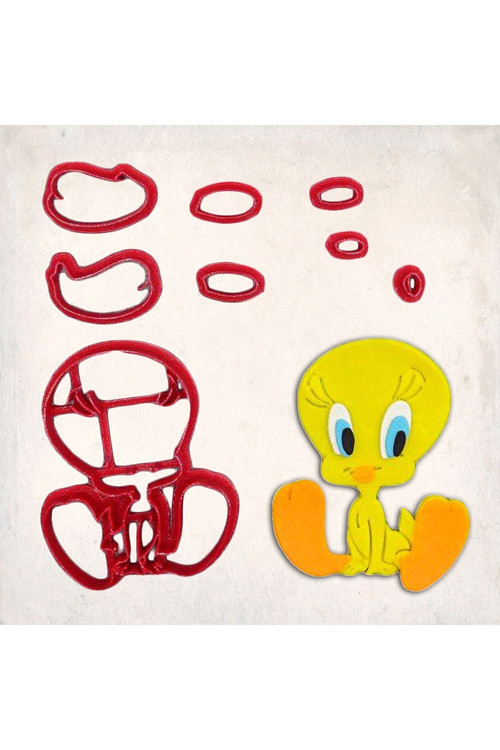 Tweety Detay Kurabiye Kalıp Seti 8 Parça