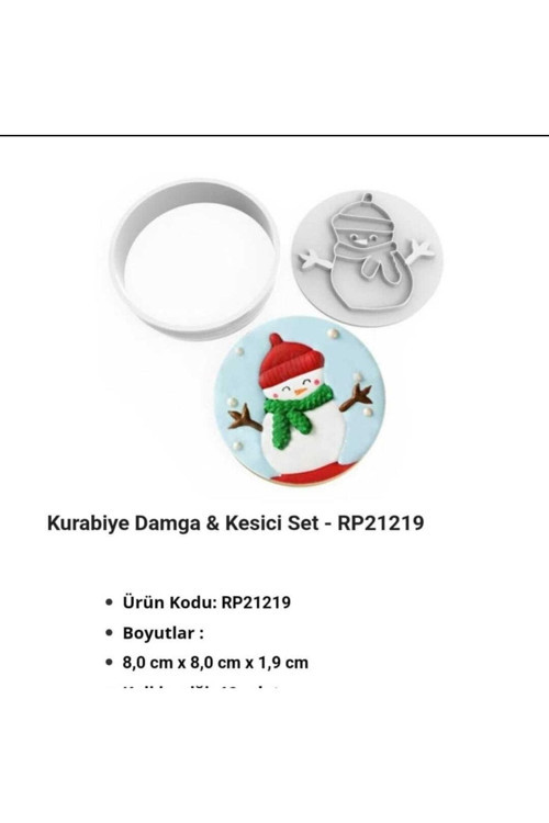 Kurabiye Kalıbı Damga & Kesici Set