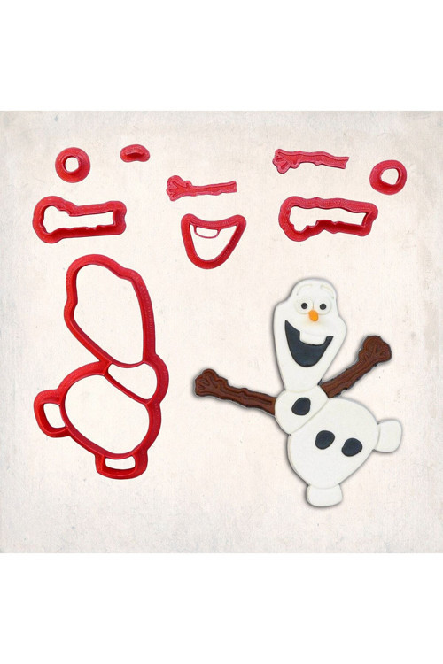 Frozen - Olaf Detay Kurabiye Kalıp Seti 9’Lu