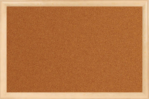 PAN114 30x45 Ahşap Çerçeve Mantar Pano