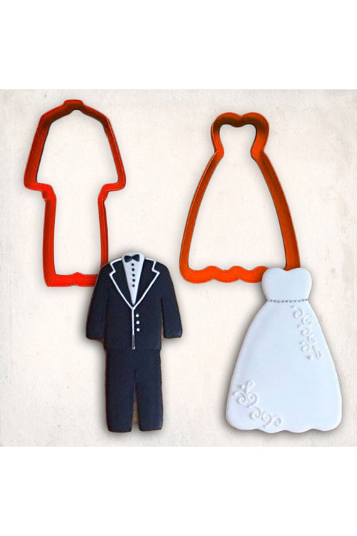 Gelin Damat Kostüm Kurabiye Kalıp Set 2’Li