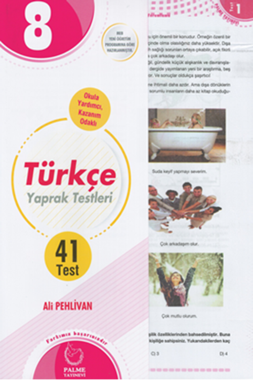 Palme Yayınevi 8, Sınıf Türkçe Yaprak Testi ( 41 Test )