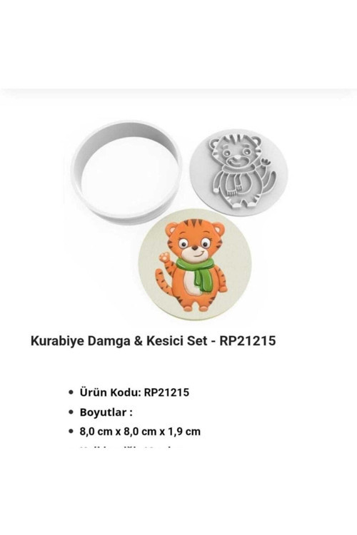 Kurabiye Kalıbı Damga & Kesici Set