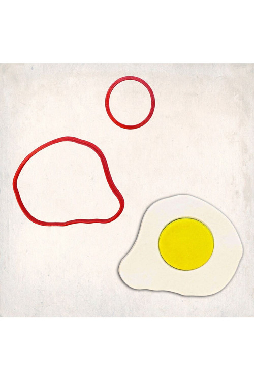 Omlet Yumurta Detay Kurabiye Kalıp Seti 2’Li