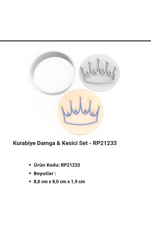 Kurabiye Kalıbı Damga & Kesici Set