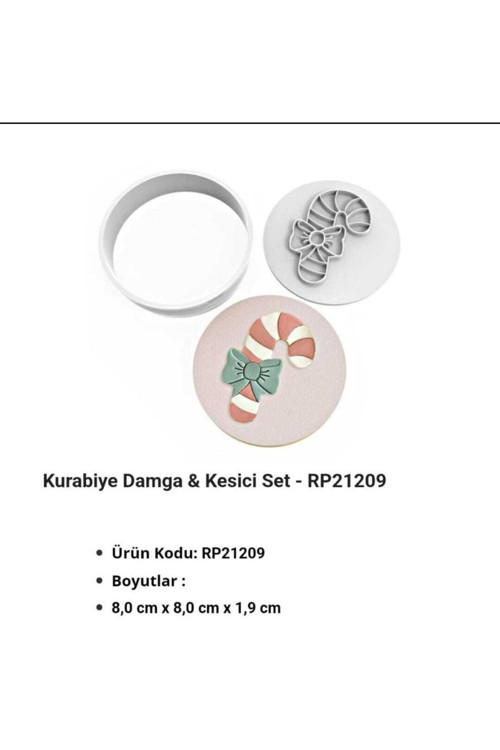 Kurabiye Kalıbı Damga & Kesici Set