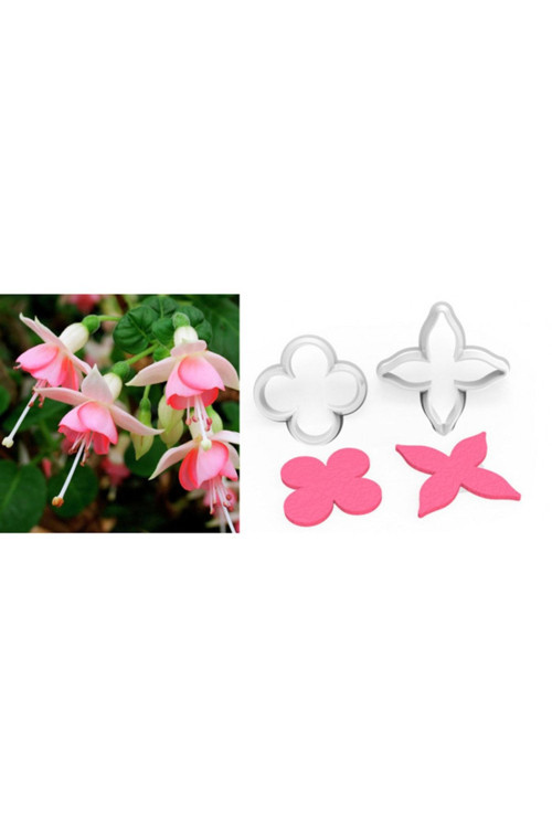 Fuşya Çiçek Yaprak Kesici Set 2’Li – 2,5Cm