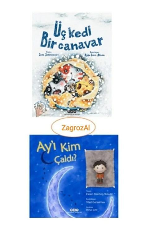 Üç Kedi Bir Canavar Ay'ı Kim Çaldı 2'li Set Zgrzl09877