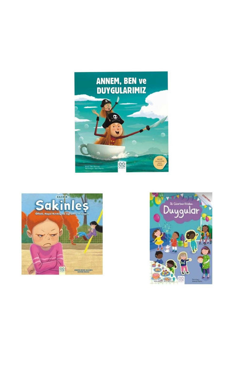 annem ben ve duygularımız , sakinleş ve ilk çıkartma kitabım duygularım