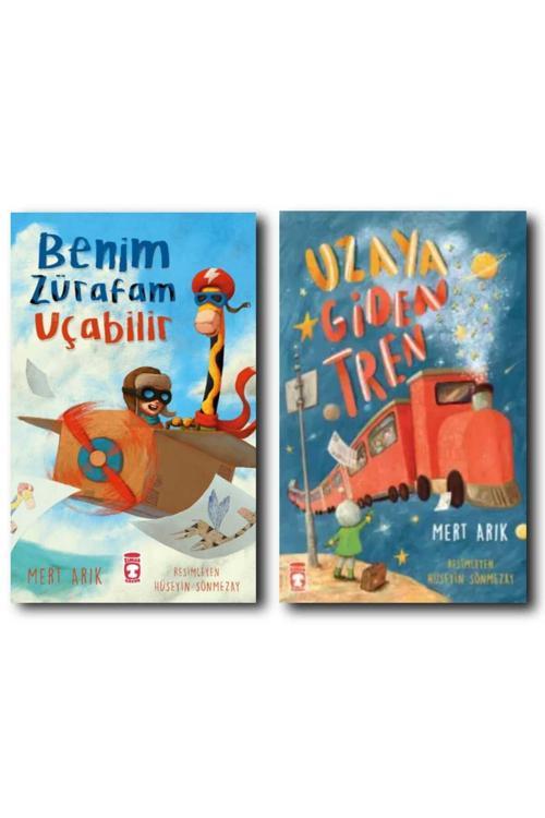 Timaş Yayınları Benim Zürafam Uçabilir/ Uzaya Giden Tren/ Mert Arık 2 Kitap Seti