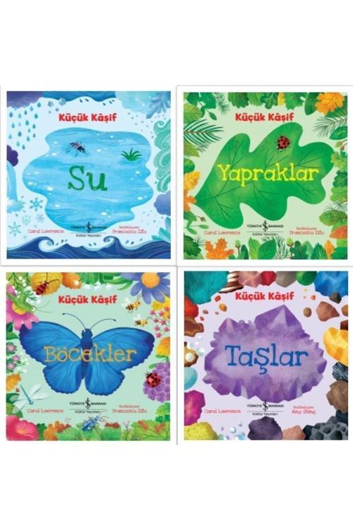 Küçük Kaşif Su - Küçük Kaşif Yapraklar - Küçük Kaşif Taşlar -küçük Kaşif Böcekler 4 Kitap Set