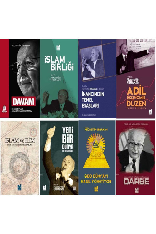 Mgv Yayınları Necmettin Erbakan 8'Li Kitap Seti