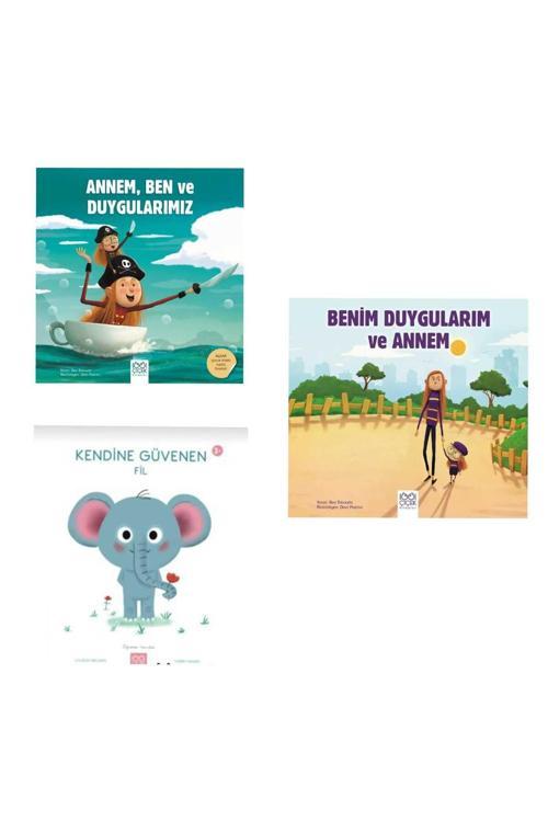 Annem ben duygularımız , Benim duygularım ve annem , kendine güvenen fil 3 lü set