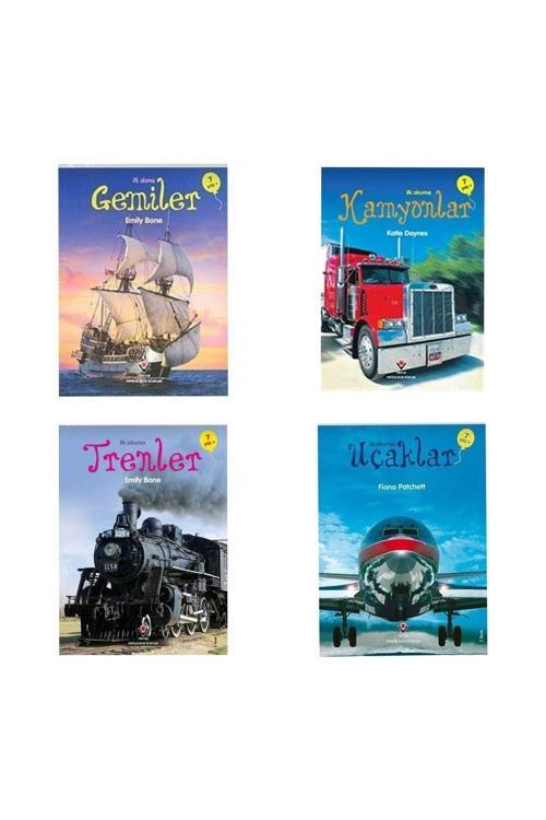 Popüler Bilim Ilk Okuma Kitapları ( 4'lü Taşıtlar Set )