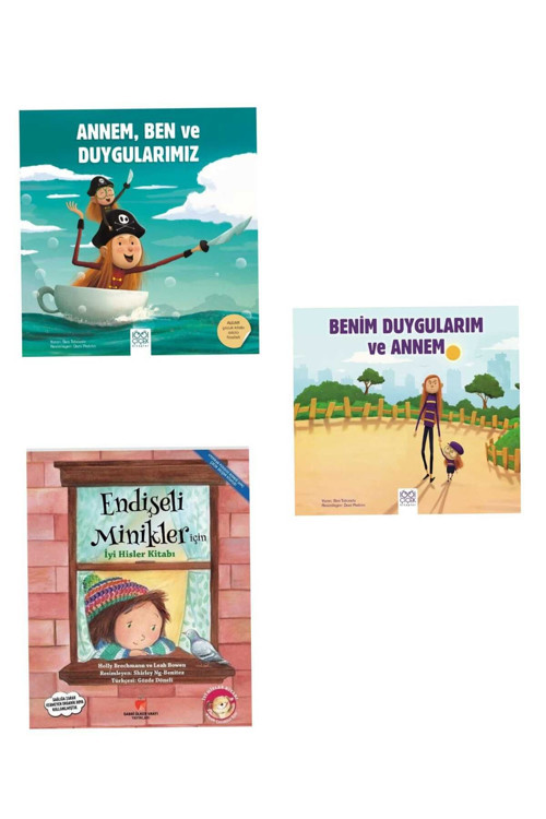 Endişeli Minikler Için Iyi Hisler Kitabı ,Annem Ben Ve Duygularımız ve Benim Duygularım ve Annem