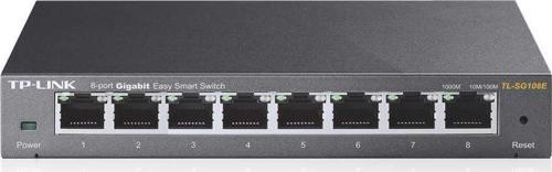 Tl-Sg108E 8 Port 10-100-1000 Mbps Easy Smart Switch Hub Çelik Kasa