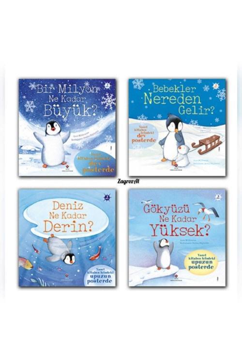 Tübitak Yayınları Penguen Pipkin Set 4 Kitap Ciltli Özel Baskı 3 Yaş - Bebekler Nereden Gelir-zg