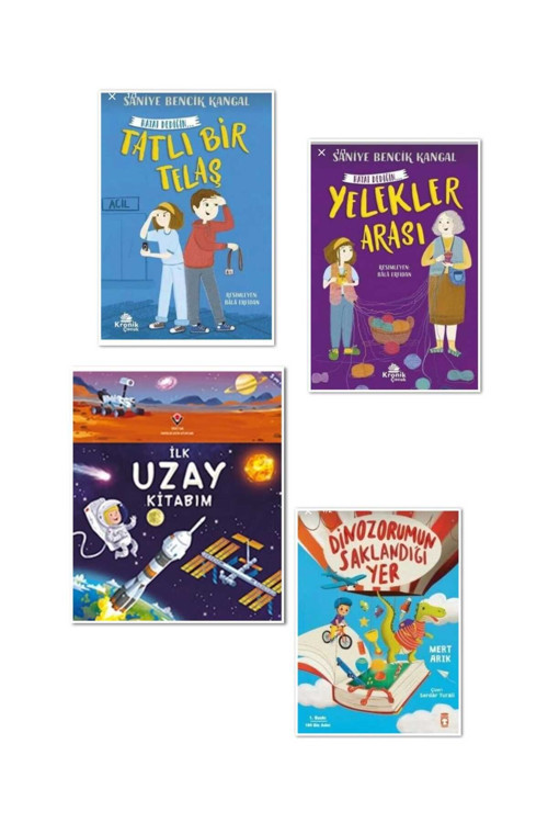 yelekler arası ,tatlı bir telaş, dinozorumun saklandığı yer ve ilk uzay kitabım