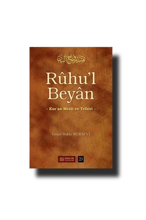 Erkam Yayınları Ruhul Beyan Tefsiri İsmail Hakkı Bursevi 23. Cilt