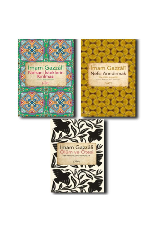 Sufi Kitap Gazali 3'Lü Kitap Seti/ Nefsani İsteklerin Kırılması/ Nefsi Arındırmak/ Ölüm Ve Ötesi