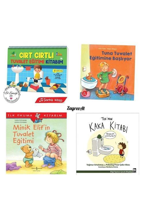 Cırt Cırtlı Tuvalet Eğitimi Kitabım ,tunanın Ve Minik Elifin Tuvalet Eğitimi ,teonun Kaka Kitabı