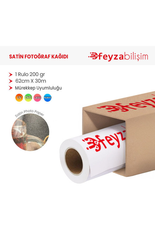 ® Microporous (Satin) Yarı Mat Fotoğraf Kağıdı Waterprof 200Gr 62Cm X30Mt (1 Rulo)