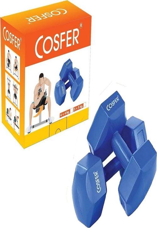Dambıl Set 5 Kg Çift Mavi