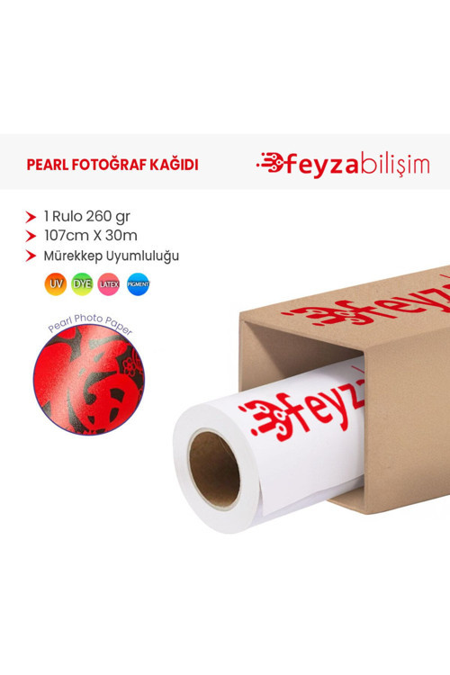 ® Microporous (Pearl) Rc Fotoğraf Kağıdı Waterprof 260Gr 107Cm X30Mt (1 Rulo)
