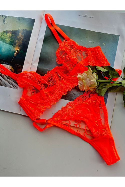 Airy Bralet Takımı Turuncu 90