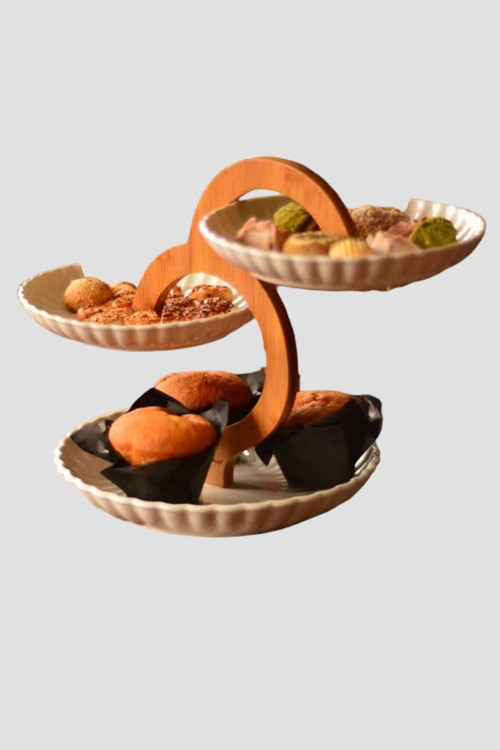 3 Katlı Kurabiyelik Bambu