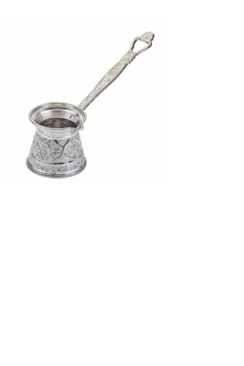 Battal Boy Döküm Cezve (Gümüş)