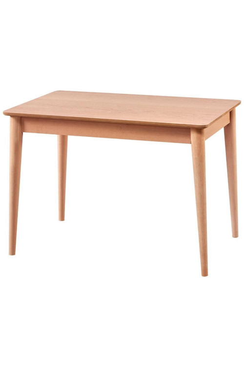 110 Cm Retro Yemek Masası - Cilasız Ham Ahşap