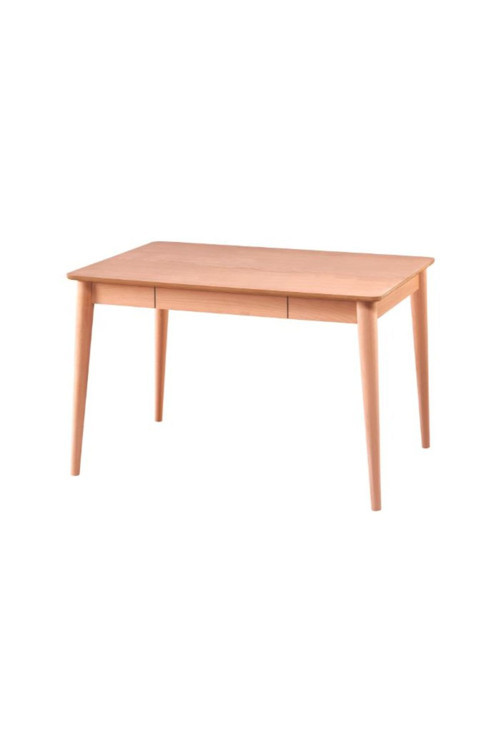 110 Cm Retro Çalışma Masası - Cilasız Ham Ahşap - Güvenli Teslimat