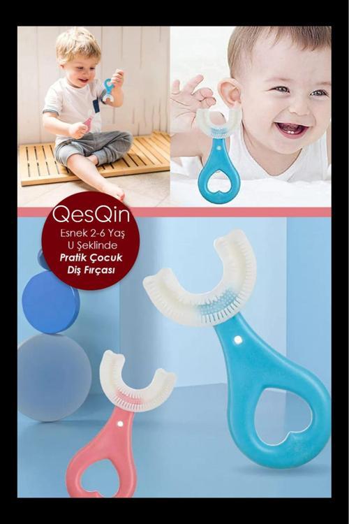 0-6 Yaş Yeni Nesil Çocuk Diş Fırçası U Şeklinde Pratik Bebek