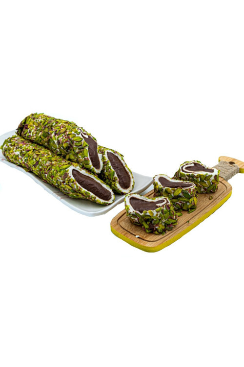 File Antep Fıstığı Kaplamalı Çikolata Dolgulu Lokum 500Gram