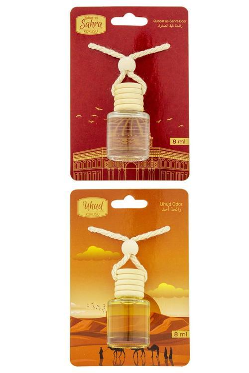 Kubbetüs Sahra Kokusu Ve Uhud Kokusu 8 Ml Araba Kokusu Cam Şişe