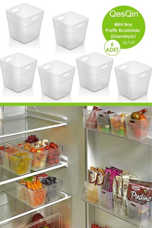 6 Adet Buzdolabı Kapak Içi Düzenleyici Organizer 6'Lı Buzdolabı Içi Düzenleyici